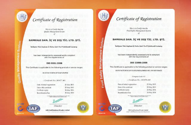 Renewed The ISO Certificates